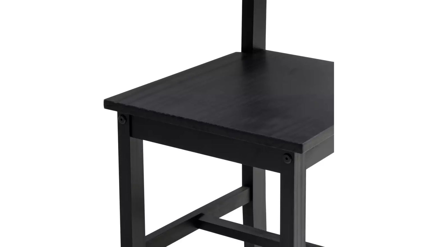 Raye Black Dining Table & 4 Black Chairs